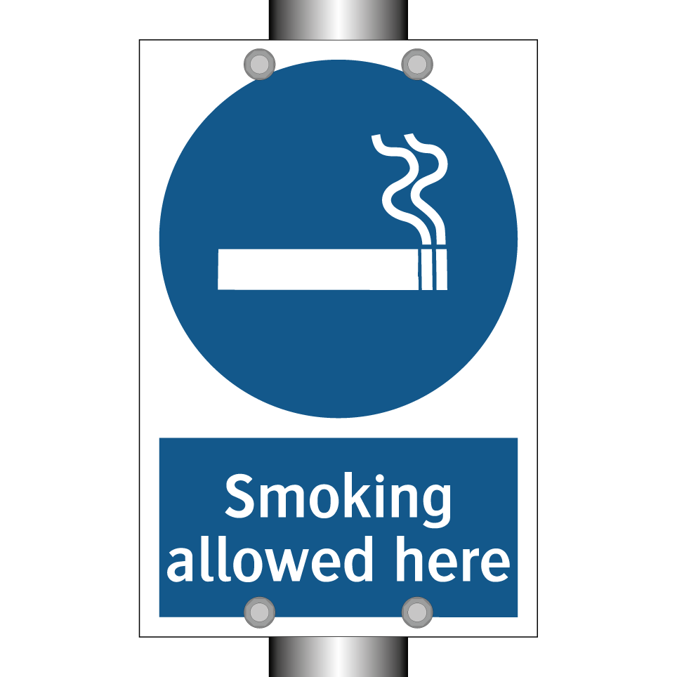 Smoking allowed here