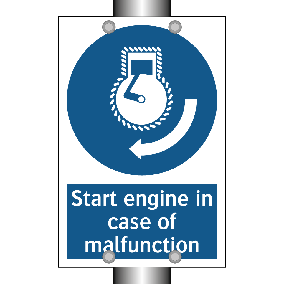 Start engine in case of malfunction