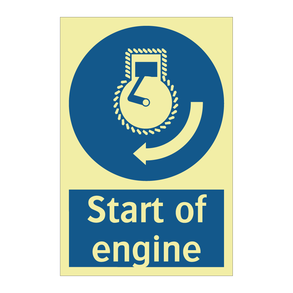 Start of engine