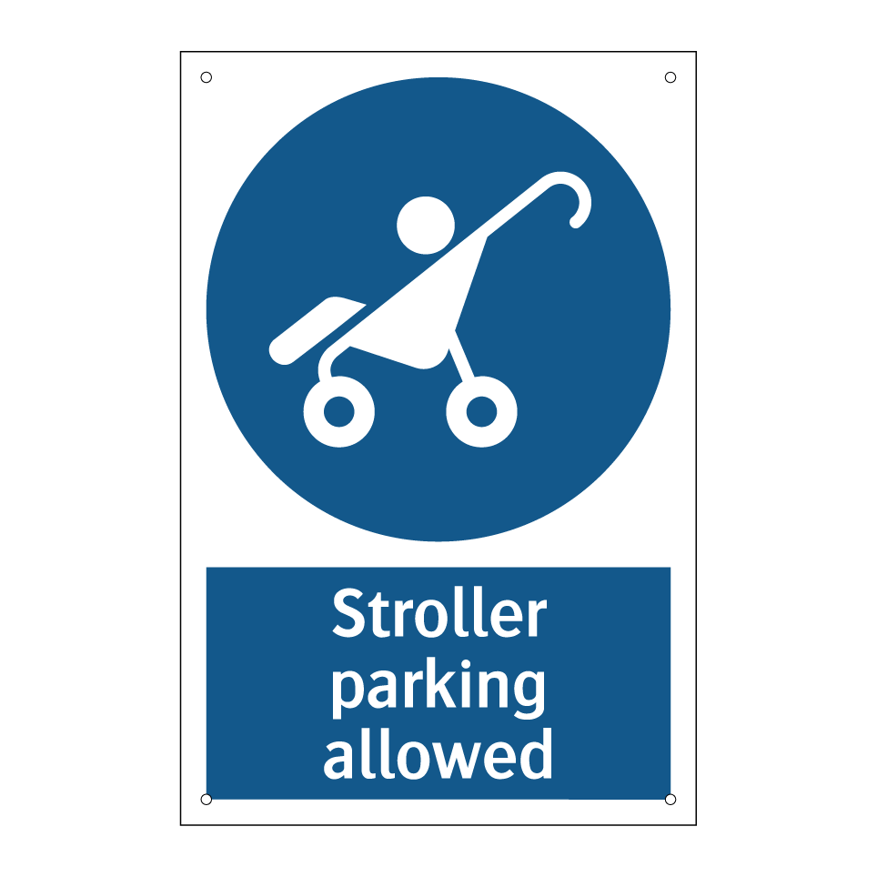 Stroller parking allowed