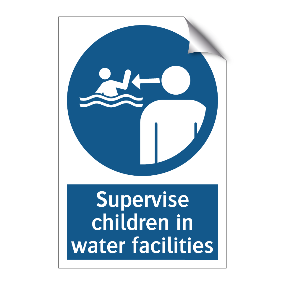 Supervise children in water facilities