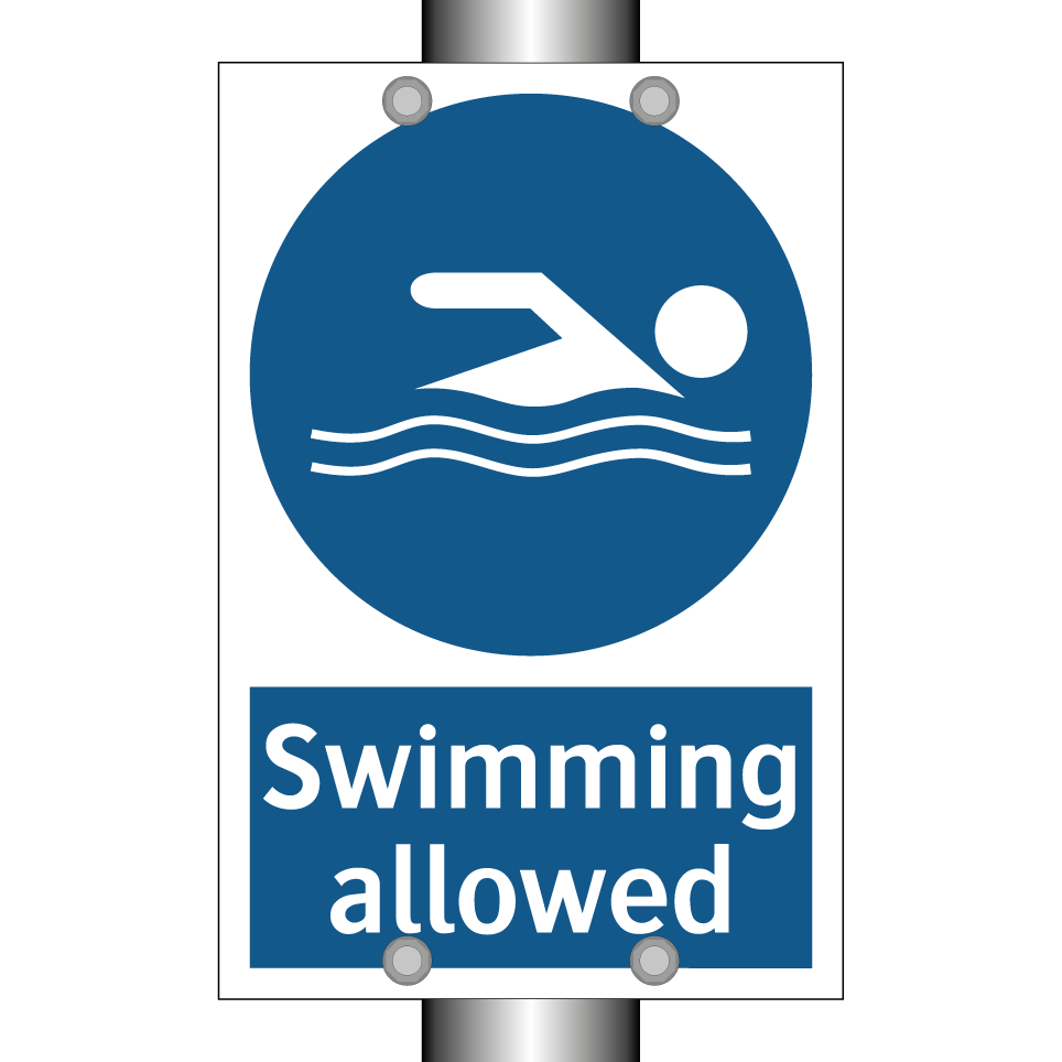 Swimming allowed