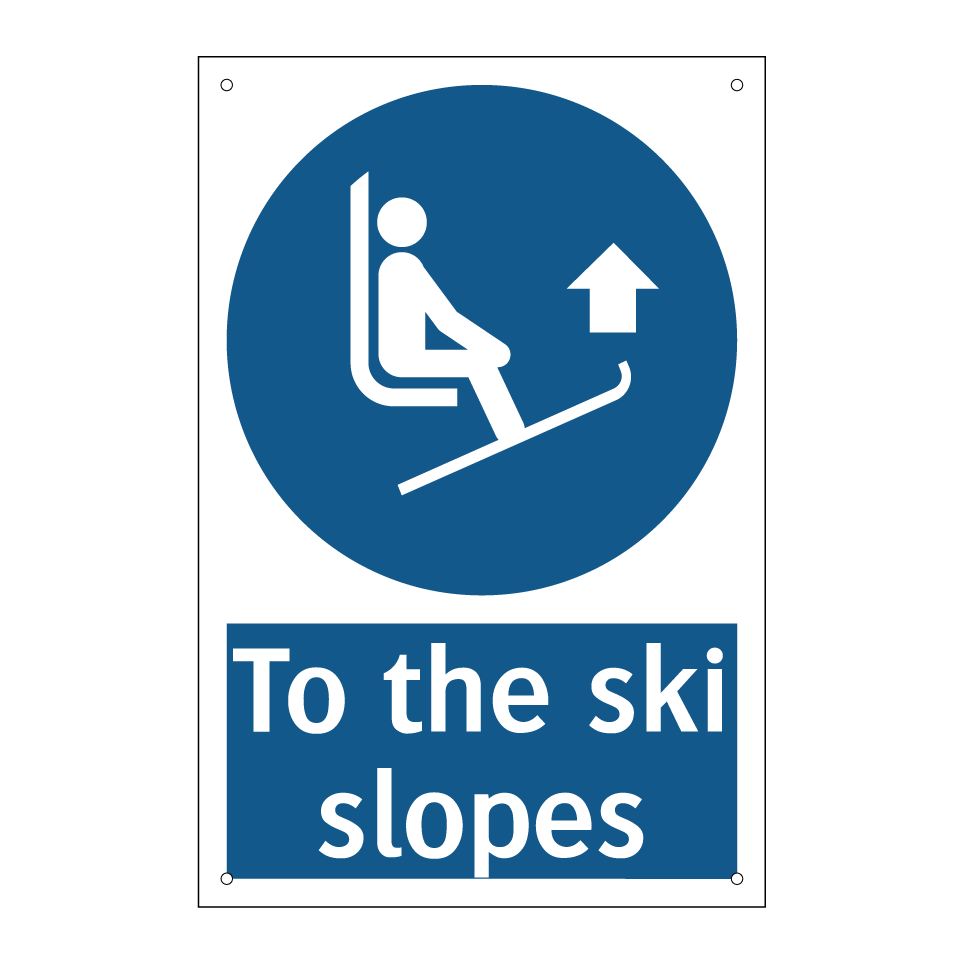 To the ski slopes