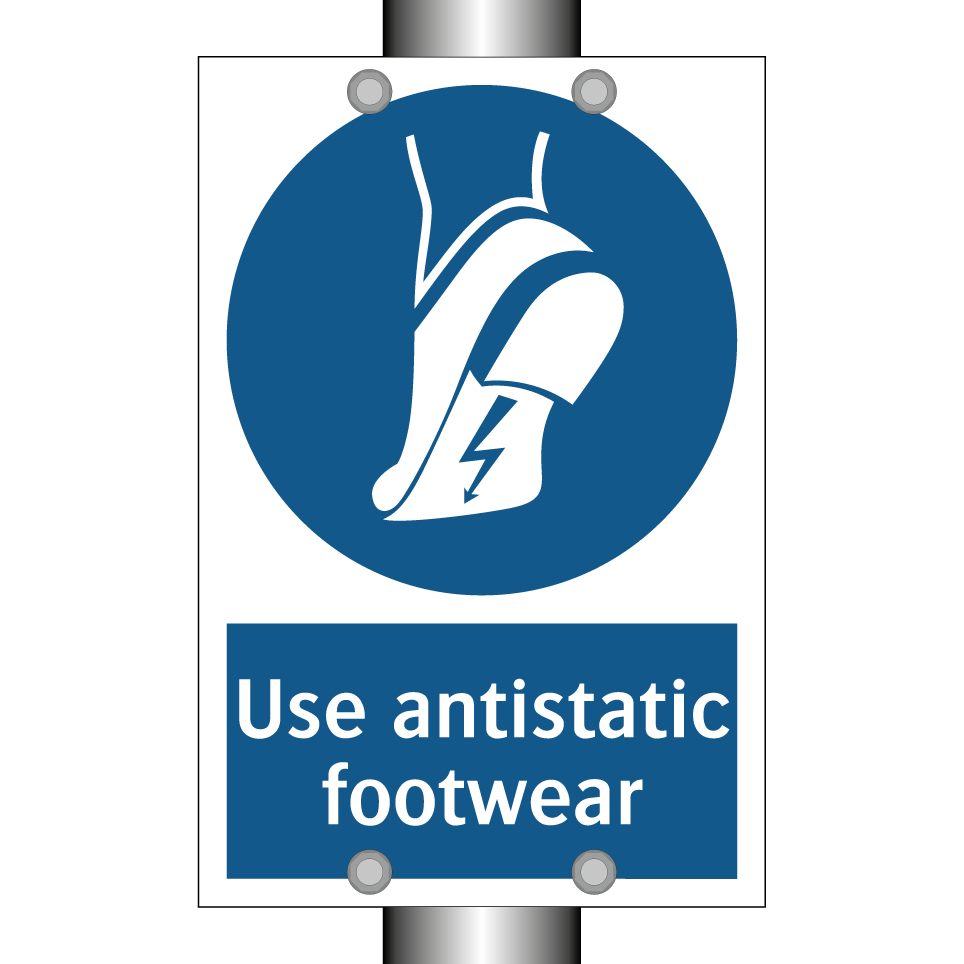 Use antistatic footwear