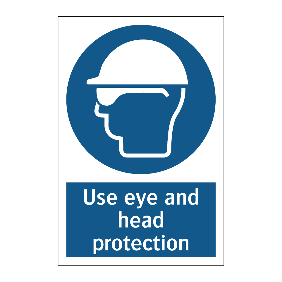 Use eye and head protection