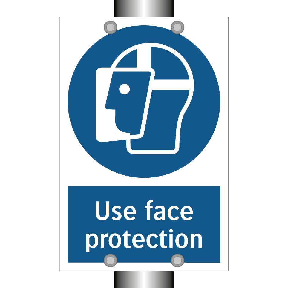 Use face protection