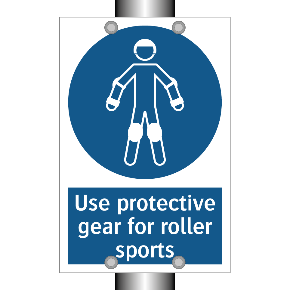 Use protective gear for roller sports