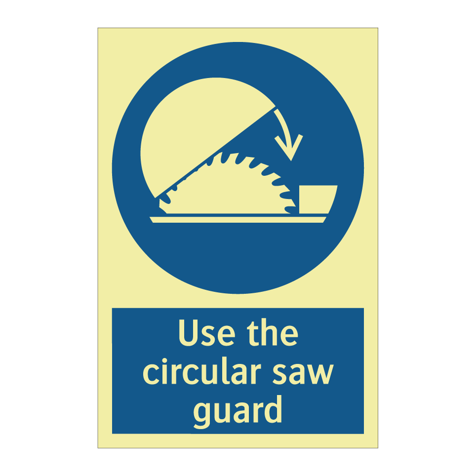 Use the circular saw guard
