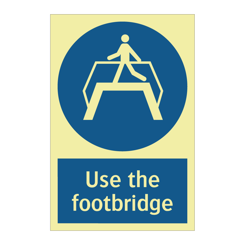 Use the footbridge