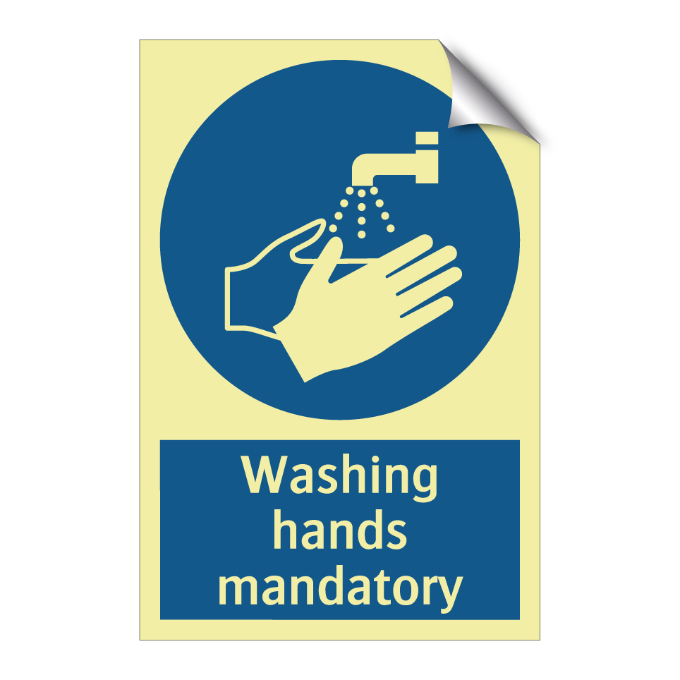 Washing hands mandatory
