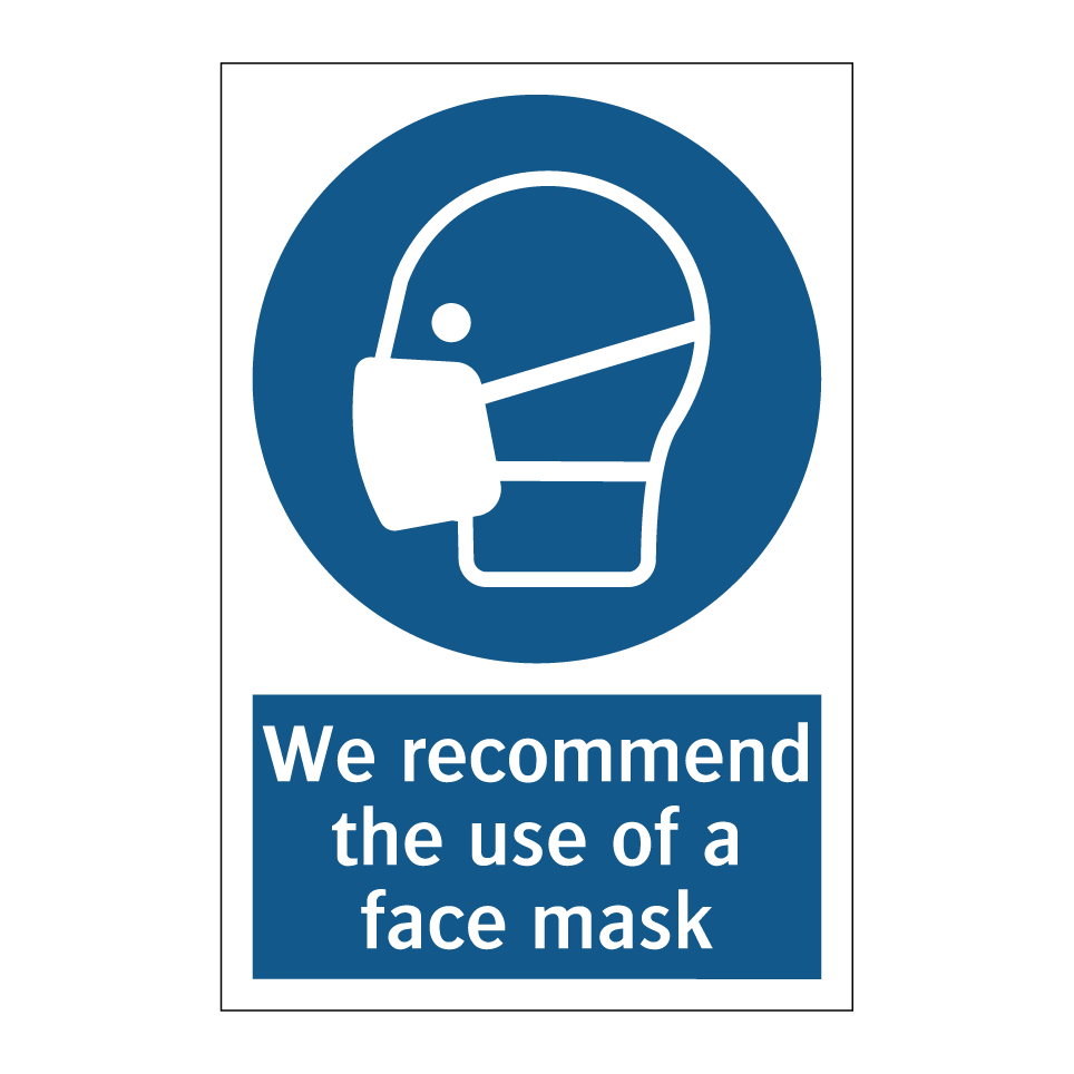 We recommend the use of a face mask