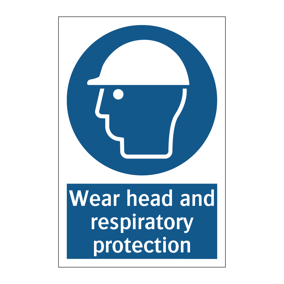 Wear head and respiratory protection