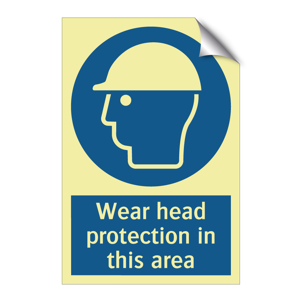 Wear head protection in this area