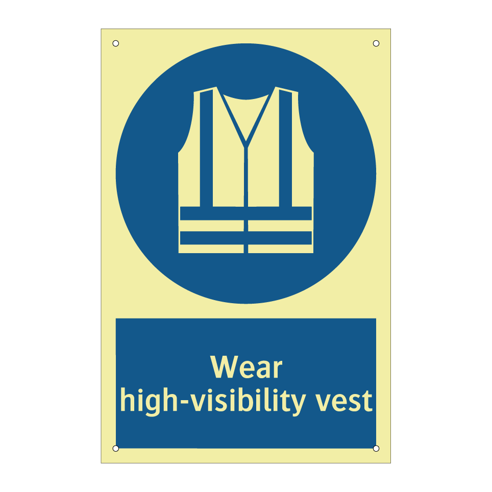 Wear high-visibility vest