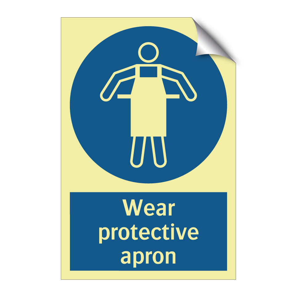 Wear protective apron
