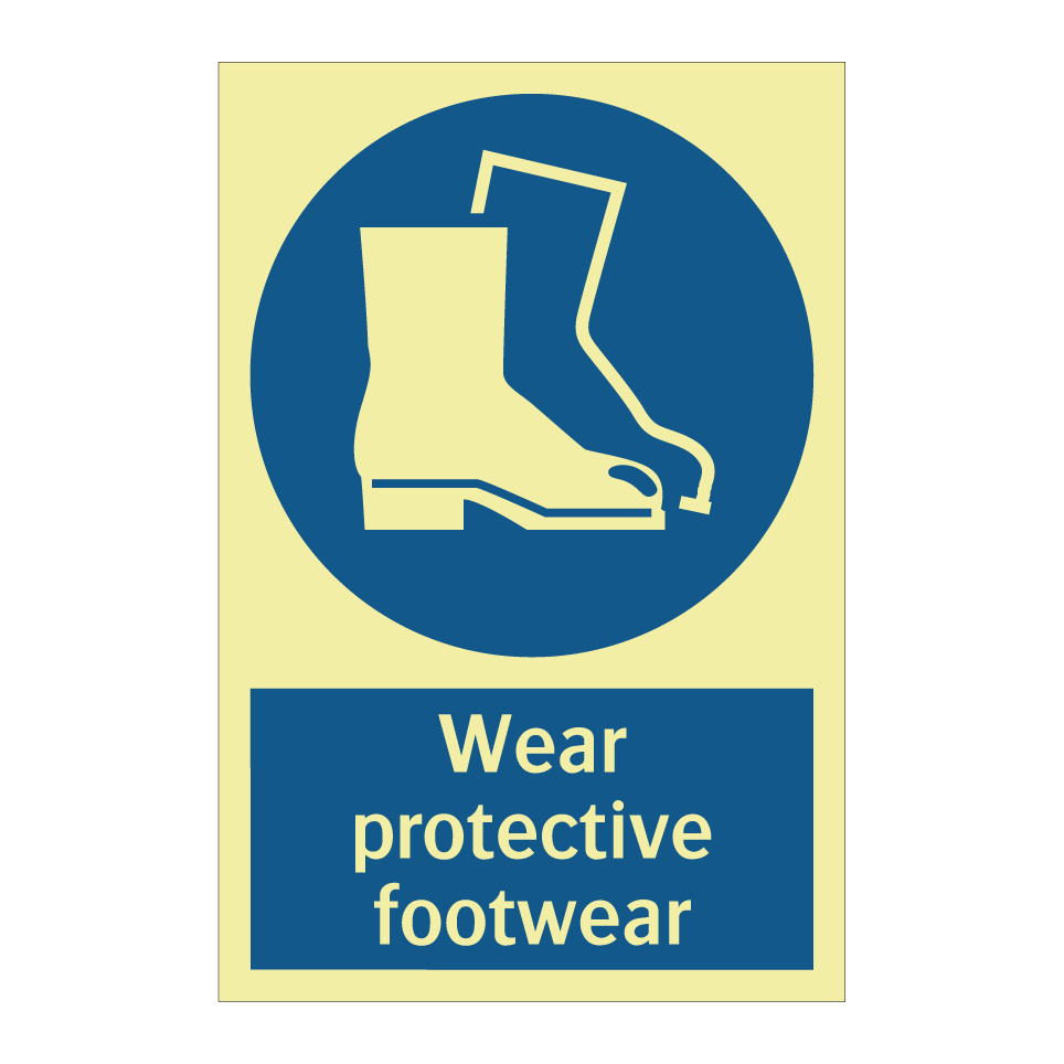 Wear protective footwear