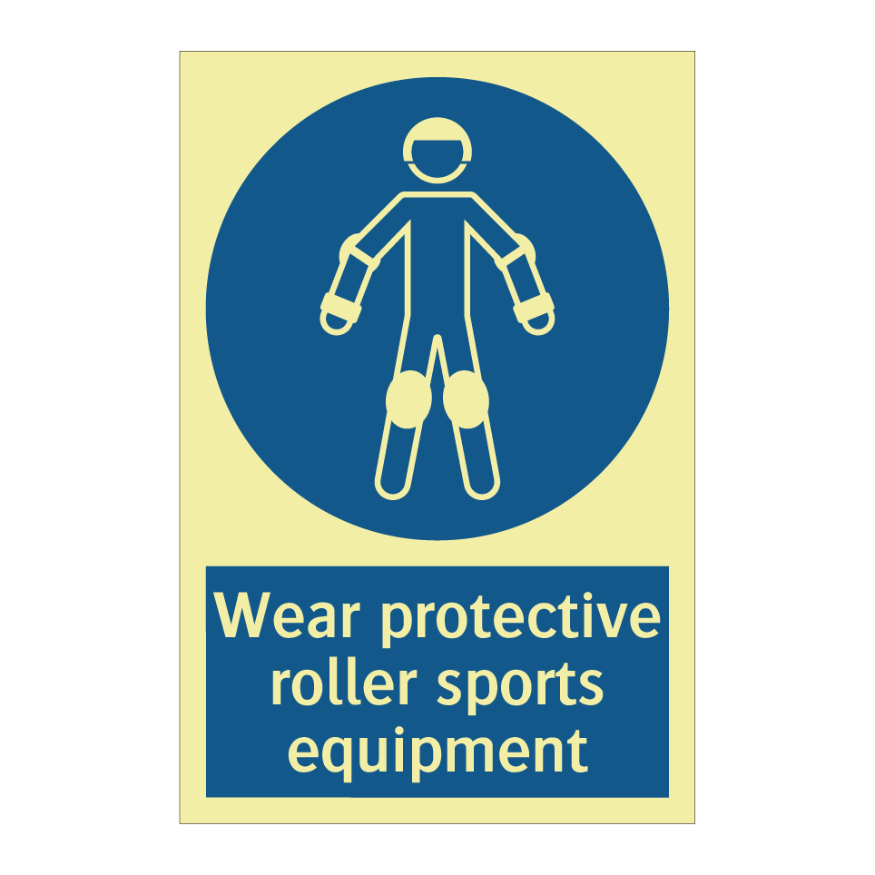 Wear protective roller sports equipment