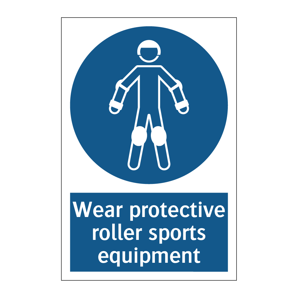 Wear protective roller sports equipment