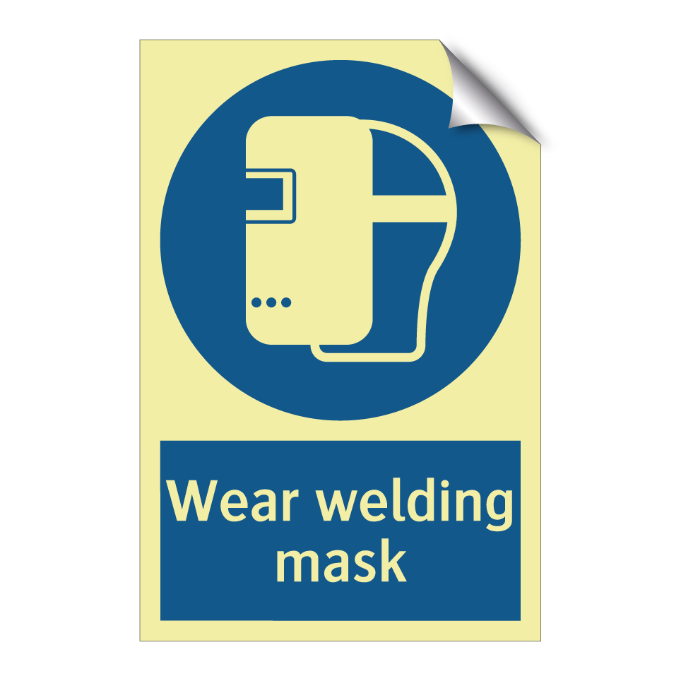 Wear welding mask