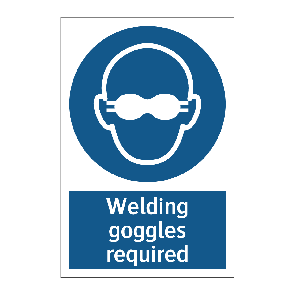 Welding goggles required