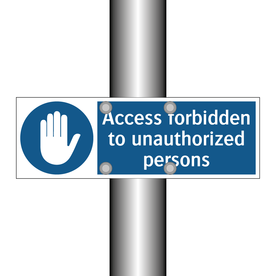 Access forbidden to unauthorized persons