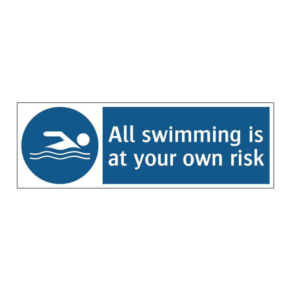 All swimming is at your own risk