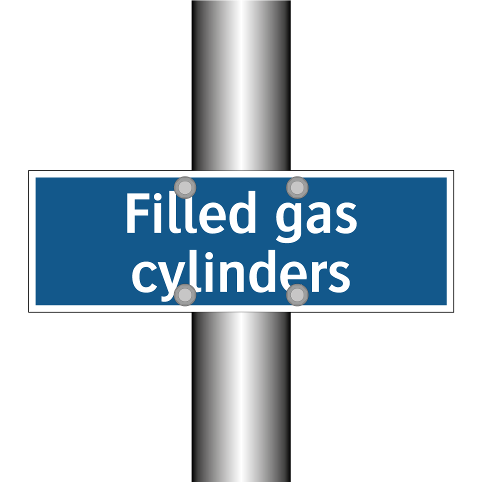 Filled gas cylinders