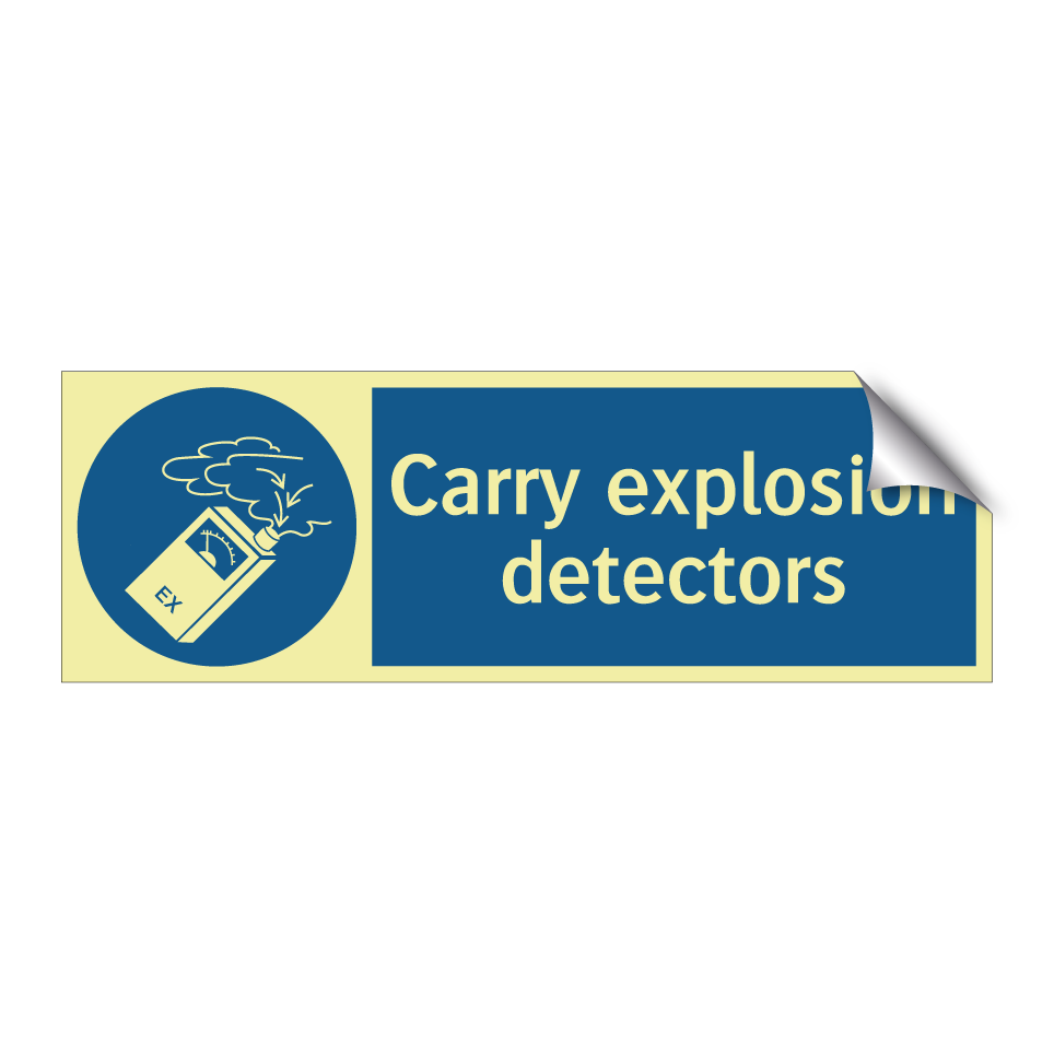 Carry explosion detectors