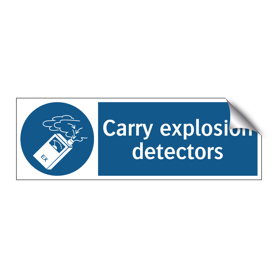 Carry explosion detectors