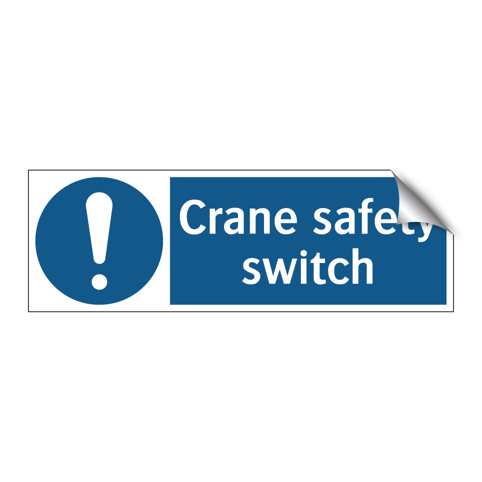 Crane safety switch