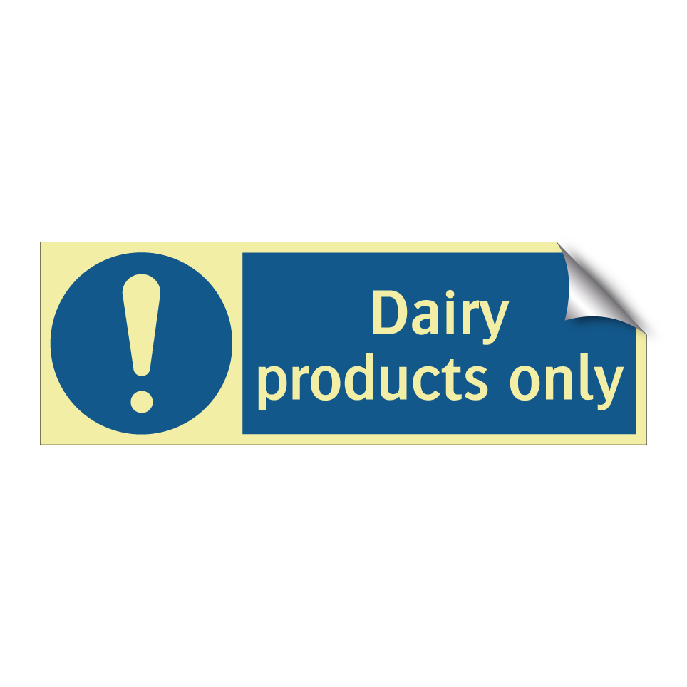 Dairy products only
