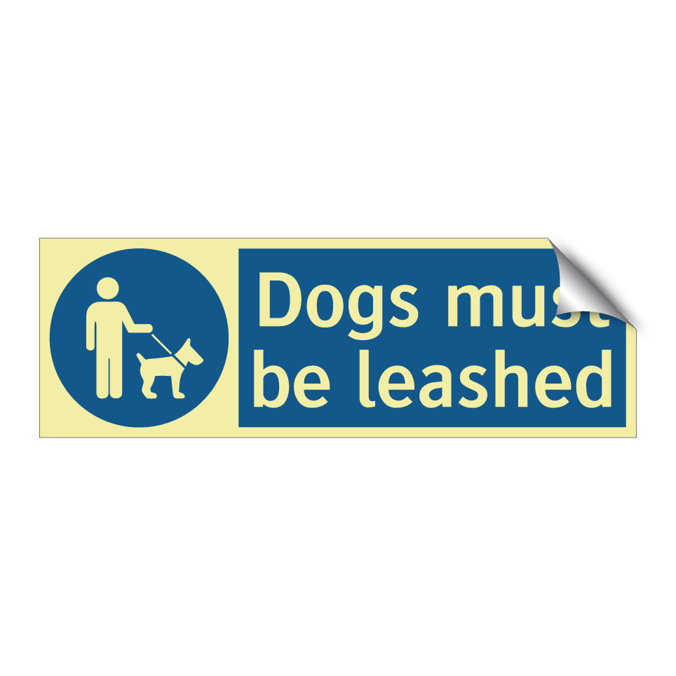 Dogs must be leashed