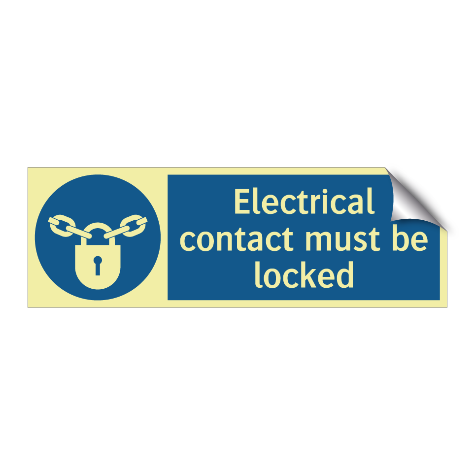 Electrical contact must be locked