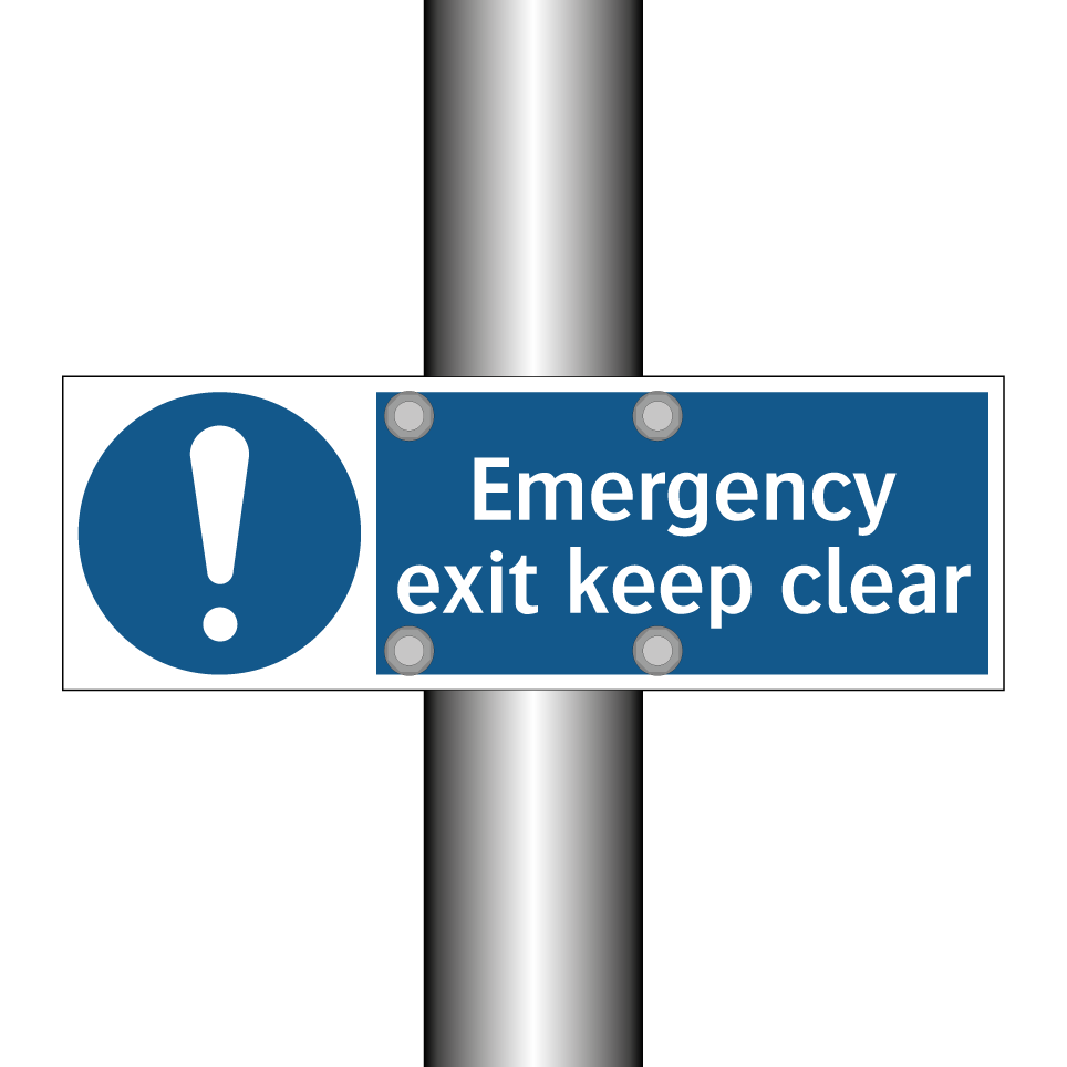 Emergency exit keep clear