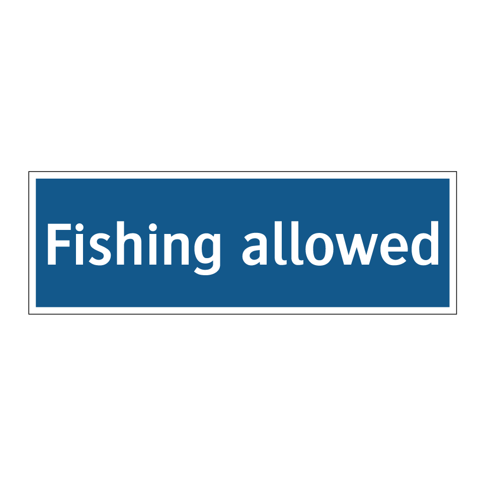 Fishing allowed