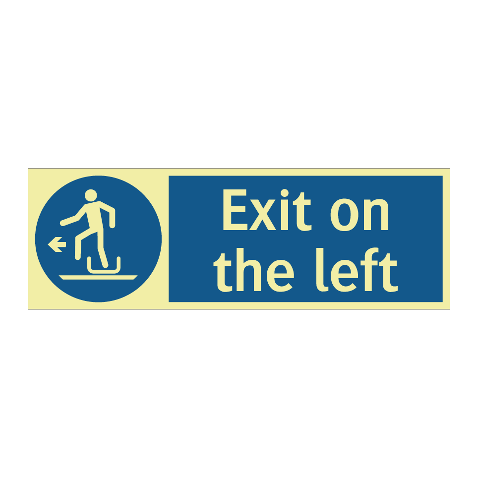 Exit on the left