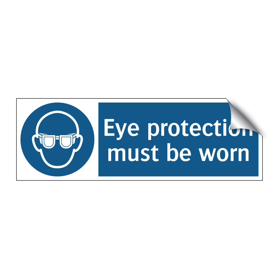 Eye protection must be worn