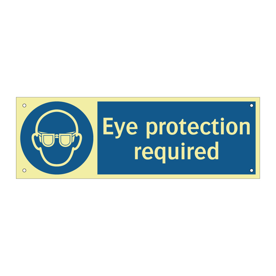 Eye protection required