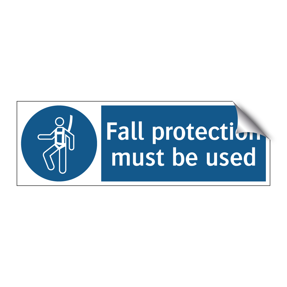 Fall protection must be used