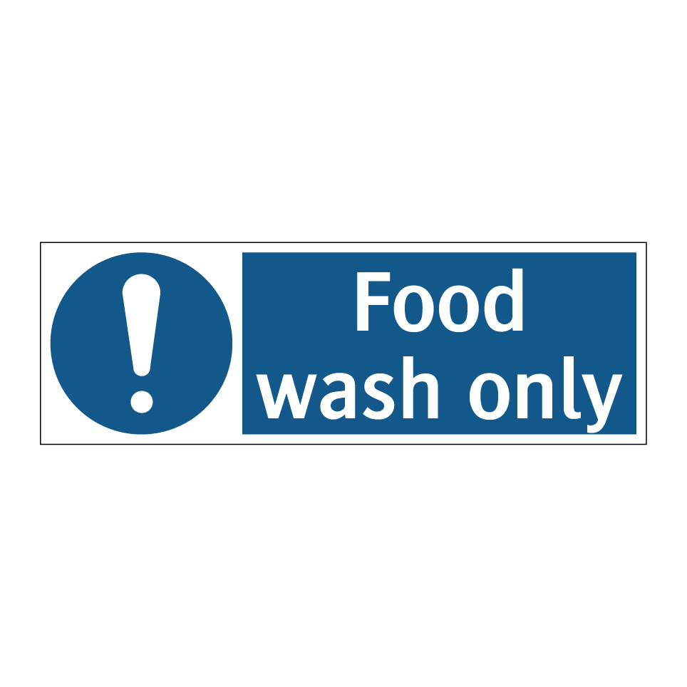 Food wash only