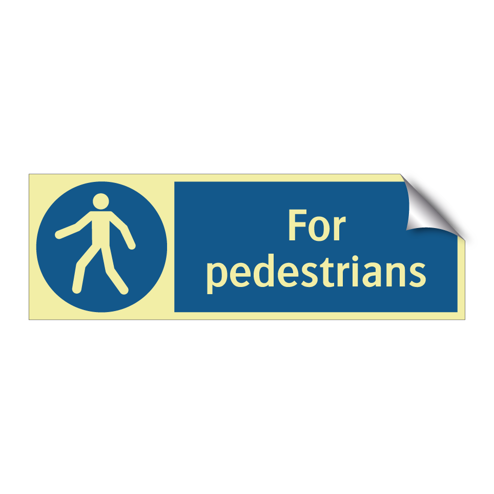For pedestrians
