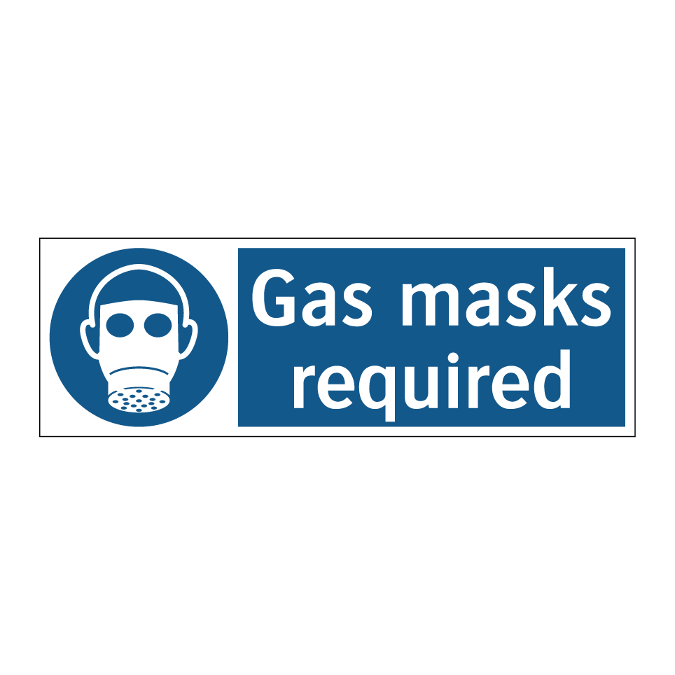 Gas masks required