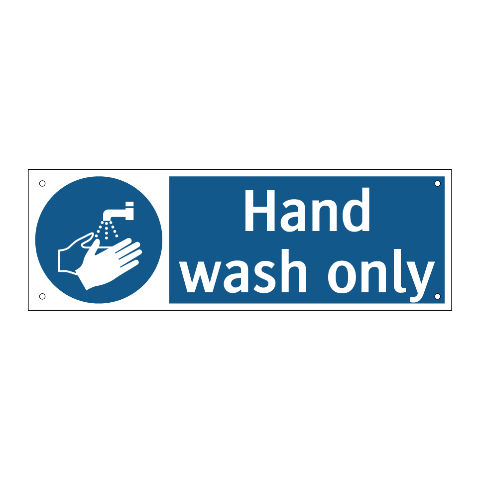 Hand wash only