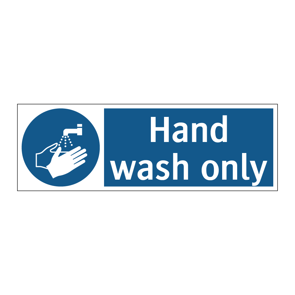 Hand wash only