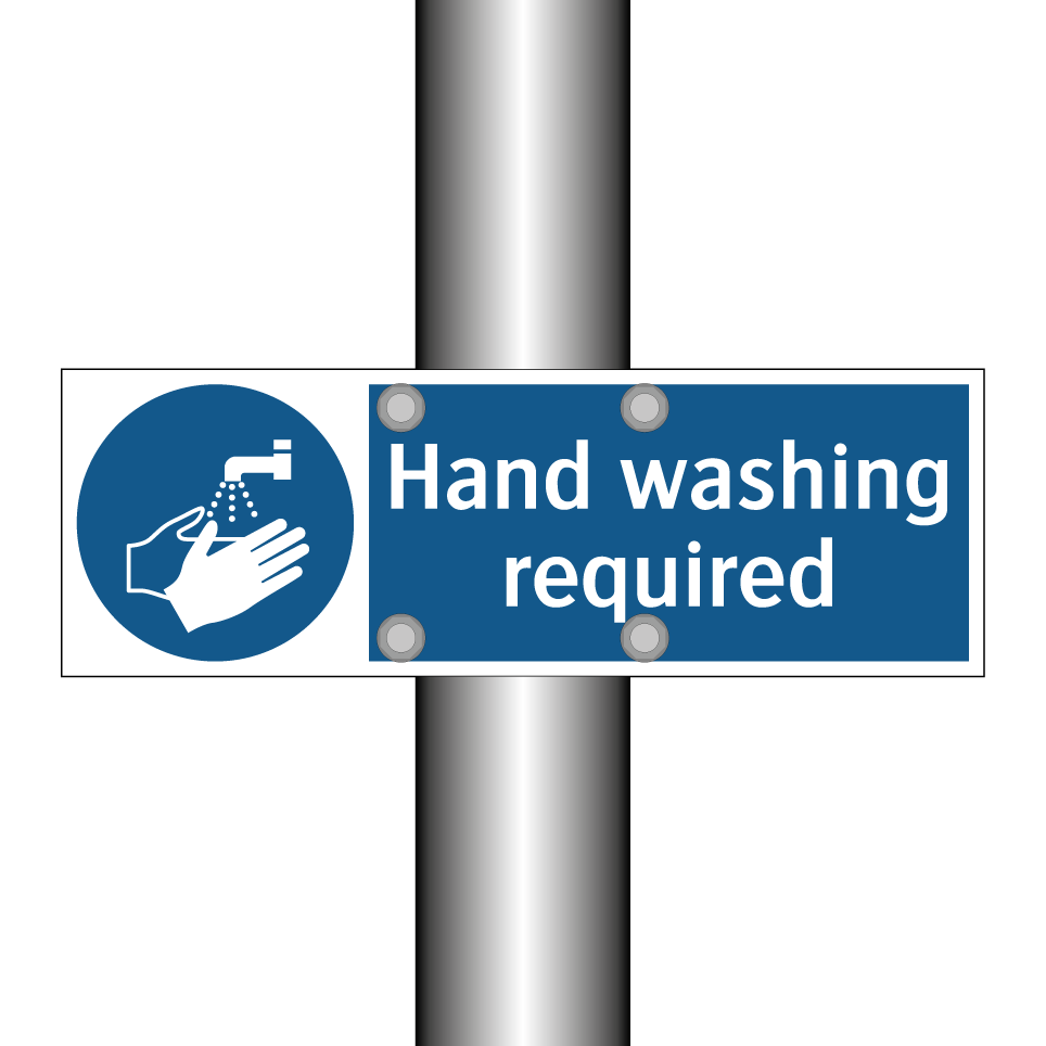 Hand washing required