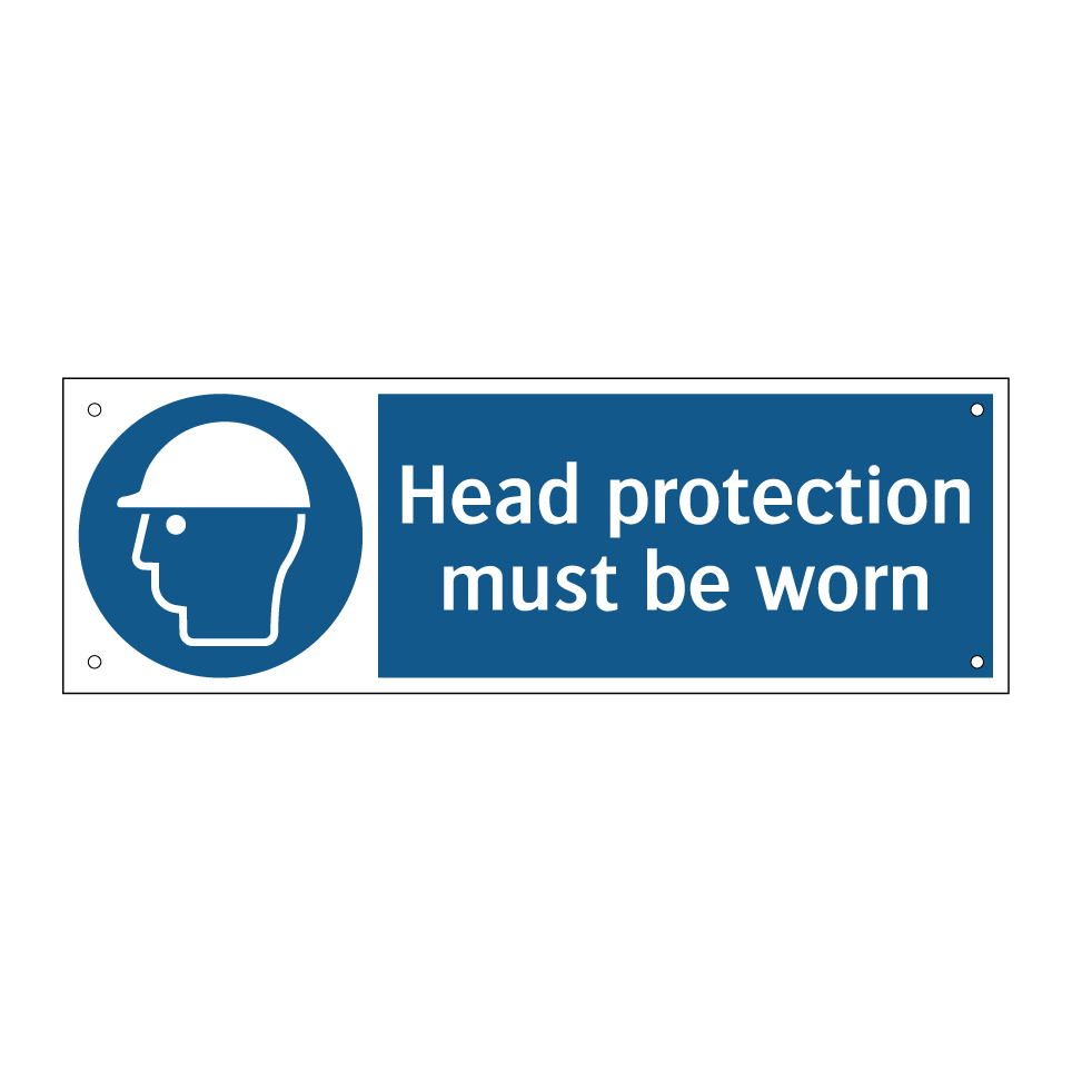 Head protection must be worn