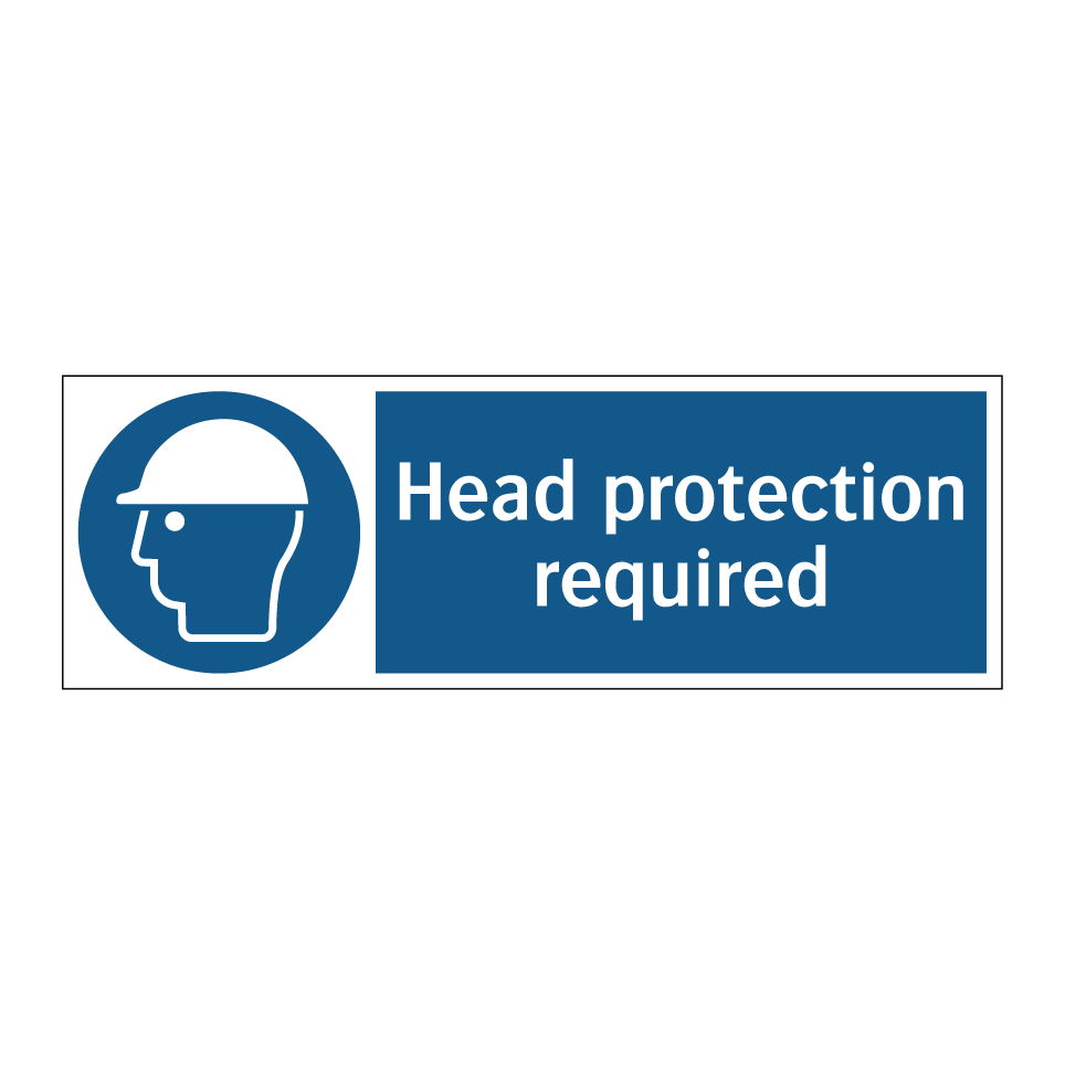 Head protection required