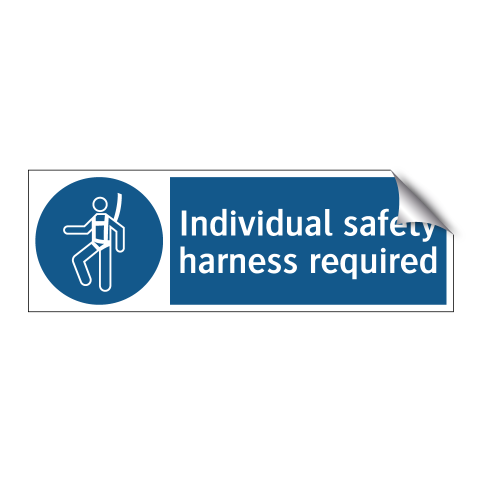 Individual safety harness required