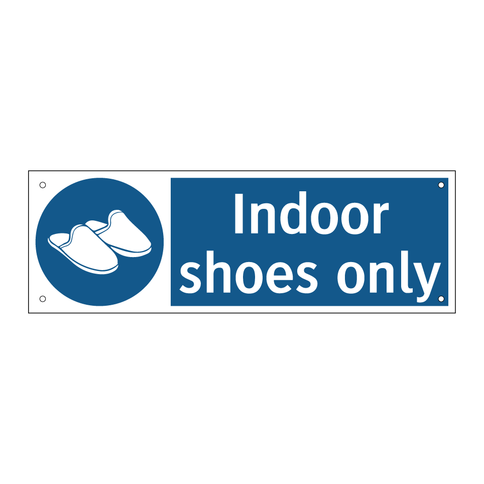 Indoor shoes only
