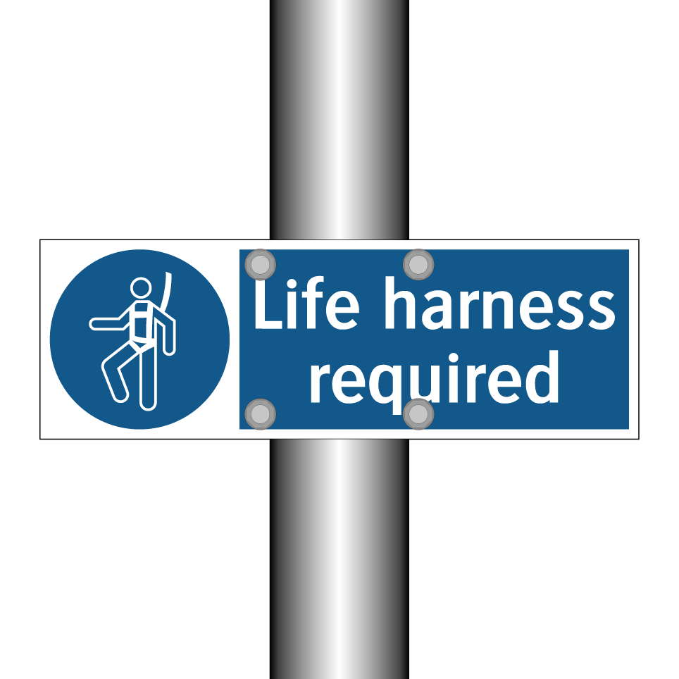 Life harness required
